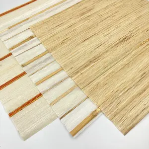 Blind Jute Material mit 80% Leinen 10% Leinen garn 10% Bambus faser