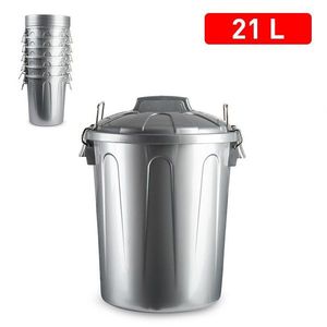 Poubelle CUBO DE BASURA de 21 L, couleur grise, produit pour la gestion des déchets - Product Image 3