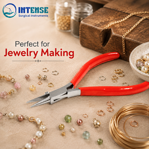 Pince à bec rond professionnel de précision pour la fabrication de bijoux avec logo personnalisé, outil manuel pour la mise en forme de fils et la perlage, vente en gros - Product Image 6