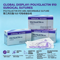 Sutures chirurgicales Polyglactin 910 (PGA 910) de qualité fiable, directement de l'usine, pour les soins de santé mondiaux