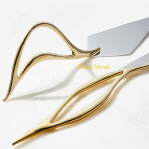 Gold <b>Cake</b> <b>Servers</b> Set of 2 - Product Image 1