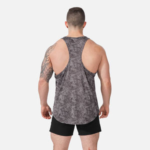 Men's Ribbed Cotton Tank <b>Top</b> Quick Dry High Street Style Pockets Stylish Sleeveless Casual Gym Workout Summer Essential - Product Image 2