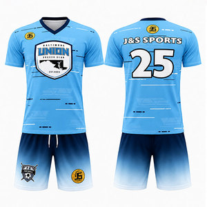 Conjunto de Uniforme de Fútbol Sublimado Personalizado, Transpirable, de Secado Rápido, Uniformes de Fútbol para Equipos, Pantalones Cortos y Camisetas de Entrenamiento Ligeros para Adultos, OEM - Product Image 5