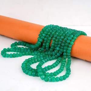 Natural Green Onyx Melon Carved Gemstone Beads Strand 5-7mm Loose Green Onyx <b>Stone</b> Beads For Jewelry Making Wholesale Bulk Gem - Product Image 4