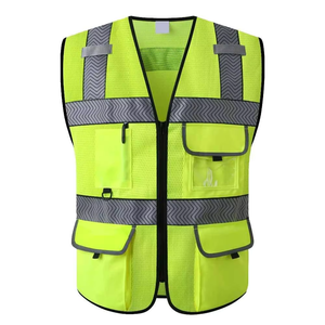 Reflective Safety Vest Hi Vis Workwear Reflective Clothing Reflector Vest Luminous <b>Clothes</b> Men <b>Construction</b> Vest - Product Image 2