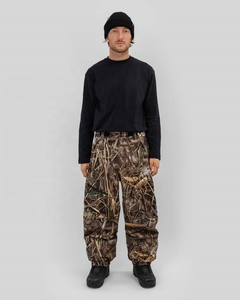 Pantalon de chasse camouflage imperméable coupe-vent isolé pour la chasse au cerf en extérieur, pantalon de ski d'hiver avec fermeture éclair - Product Image 3