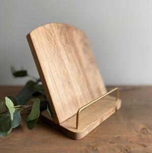 Nouveau support de livre de recettes en bois massif fait main, très populaire, épais et rustique, pour cuisine, support de présentation robuste pour comptoir - Product Image 6