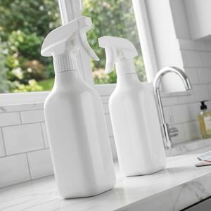 Botella de Spray Blanca PET de 500 ml Cuadrada y Ovalada con Bomba de Gatillo para Limpieza y Uso Cosmético, Capacidad Personalizable, Fabricante de Vietnam - Product Image 2