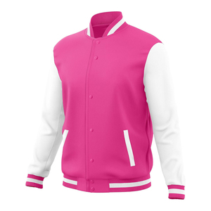 High Quality Men's Wool <b>Leather</b> Canvas Varsity <b>Jacket</b> Stylish Durable <b>Winter</b> Windproof Breathable for Casual Use - Product Image 6
