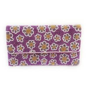 Pochette brodée faite à la main, prix abordable, sac à main élégant pour femme, idéal pour les mariages, les fêtes et les occasions spéciales - Product Image 5