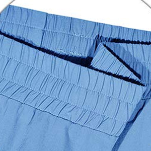 Shorts Bermuda Homme Sportifs Respirants Taille Mi-Haute 100% Coton Bleu Clair Séchage Rapide avec Poche Latérale et Taille Élastique - Product Image 6