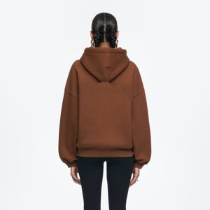 Conjunto de Sudadera con Capucha de Color Sólido y Transpirable para Mujer, Diseño Personalizado, Uso en Exteriores, Sudadera Extra Grande para Mujer, Otoño Invierno - Product Image 2