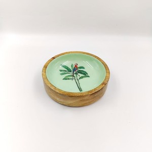 Tazón de Madera Ecológico Hecho a Mano con Diseño de Flor de Cerezo, Estilo Americano, para Servir Ensaladas y Comida, Decorativo - Product Image 2