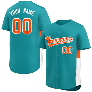 Maillot de baseball personnalisé, fabrication OEM, haute qualité, impression par transfert thermique, uniforme d'équipe, nom et numéro personnalisés, maille douce en polyester - Product Image 3