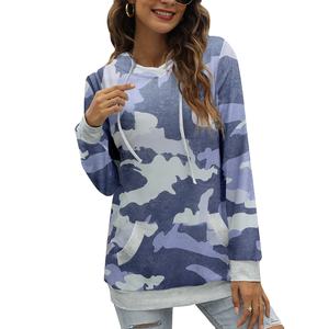 Sudadera con capucha Ropa de mujer Sublimación Diseño impreso 100% Tela de poliéster Estilo pulóver - Product Image 1