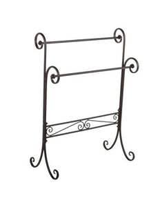 Calentador de Toallas Doble de Acero Inoxidable Moderno con Estante Organizador y 3 Barras para Decoración de Cocina y Hogar - Product Image 5