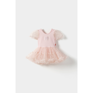 Vestido de Ballet con Lazo al Estilo Coreano OZKIZ para Niñas, Moda Infantil Primavera/Otoño, Poliéster y Chifón, para 2-6 Años - Product Image 1