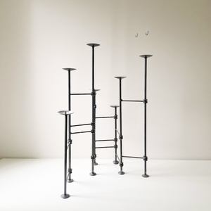 Iron Wrought Candle Holder for Home Decoration Modern Galvanized Iron Handmade Candle Holder for Living Room - Product Image 4