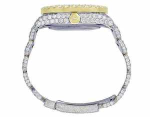 Reloj de Lujo para Hombre, con Números, Moissanita, Cuarzo Analógico, Acero, 41MM, 3BAR, Resistente al Agua, Estilo Hip Hop - Product Image 4