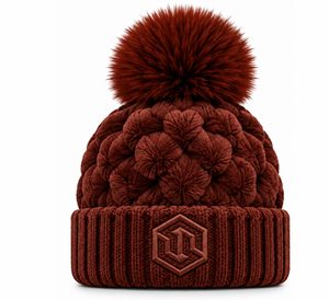 classic <b>pom</b>-<b>pom</b> <b>beanie</b>, featuring a soft knitted body, a fluffy faux fur <b>pom</b>-<b>pom</b>, and a comfortable cuffed design - Product Image 1
