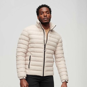 Chaqueta acolchada negra personalizada para hombre, al por mayor, con capucha, diseño de ondas, ligera, cálida, para invierno, ropa exterior, OEM, de alta calidad - Product Image 4