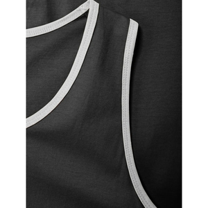 Camisetas de Tirantes Personalizadas con Logotipo, Transpirables, Tejidas, Casuales, de Alta Calidad, Ajustadas, Lisas, para Hombre, sin Mangas, para Entrenamiento, 100% Algodón - Product Image 6