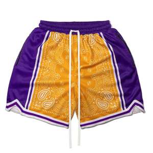 Pantalones Cortos de Lona con Estampado por Sublimación de Moda de Verano con Logotipo Personalizado, Pantalones Cortos Deportivos Transpirables de Poliéster 100% para Hombre - Product Image 3