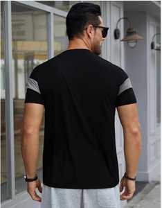 <b>Men's</b> Color Block Short Sleeve <b>T</b>-<b>Shirt</b> | Casual Crew Neck Horizontal <b>Stripe</b> Tee | Basic Summer Pullover <b>Shirt</b> - Product Image 6