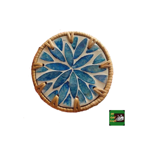 Posavasos de ratán tejido hecho en Vietnam, manteles individuales de fibra tejida ecológicos para proteger la mesa de cocina de arañazos - Product Image 1