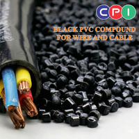Gránulos Negros de CACO3 PVC para Cables y Fibras, Grado Automotriz, Componentes Electrónicos, Moldeo por Inyección y Extrusión de Alta Calidad