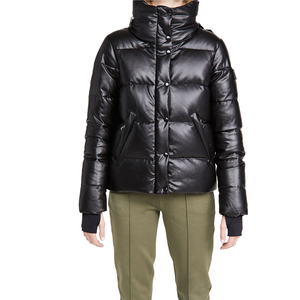 Vente directe usine – Doudoune d'hiver style urbain pour femme, haute qualité, rembourrée en coton, imprimée, OEM - Product Image 1