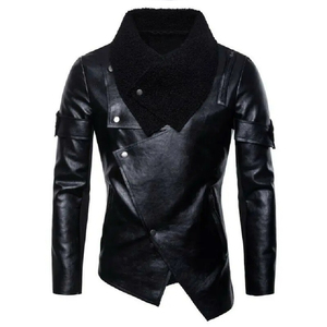 Chaquetas de Cuero Personalizadas para Hombre, Estilo Vintage, a la Moda, para Invierno 2026, con Cierre, de Piel de Oveja Ecológica, de Alta Calidad - Product Image 1
