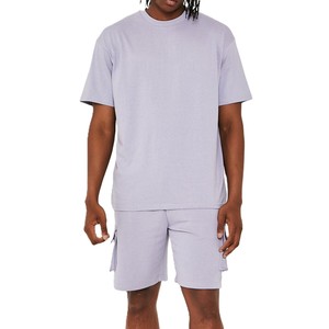 Wholesale Cheap Price Men's Shorts <b>Sets</b> With Customizaable Printing High Elastic Waistband Breathable Men's T Shirt Shorts <b>Sets</b> - Product Image 1