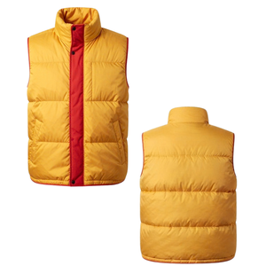 Custom Sherpa <b>Lined</b> Puffer Vest Wholesale Sleeveless Puffer <b>Jacket</b> <b>Men</b> Women <b>Fleece</b> Collar Quilted Gilet Warm Logos Factory Bulk - Product Image 1