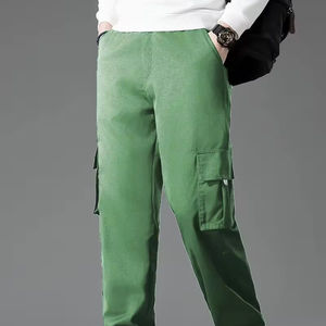 Nouveau design, pantalon cargo en coton pour hommes grande taille, style hip-hop, 6 poches, coupe ample, logo personnalisé, prix d'usine en gros - Product Image 1