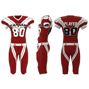 Uniforme de Fútbol Americano Personalizado de 240 GSM, 100% Poliéster Transpirable, Sublimado, Ropa Deportiva Profesional - Product Image 6