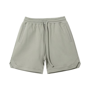 Shorts Bermuda Homme Couleur Unie avec Cordon de Serrage Taille Mi-Haute Respirant Décontracté Sportif en Tissu Tricoté Polyester avec Poches - Product Image 3