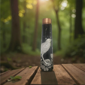 Botellas Metálicas de Cobre Personalizadas con Adhesivo Esmaltado, 100% Cobre, 950 ML, Doble Pared, Ecológicas, para Suministros de Tiendas de Salud - Product Image 4