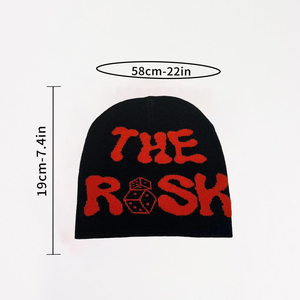 Bonnet tricoté unisexe OEM personnalisé de haute qualité 100 % acrylique, avec étiquette tissée teinte à la lettre, pour l'hiver, le ski et le pêcheur, modèle adulte courant - Product Image 2