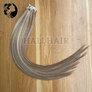 100% vietnamien Remy trame droite cheveux humains Premium Machine Double trame Hali Super Double dessiné toutes les couleurs disponibles Hali cheveux - Product Image 2