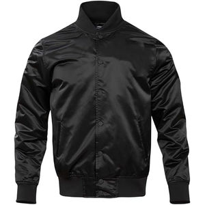 Vestes universitaires en satin de soie tendance, vente en gros, couleur et logo personnalisés, pour hommes, fabriquées au Pakistan - Product Image 1