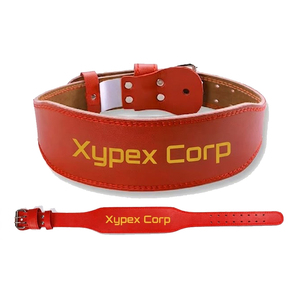 Cinturón de Levantamiento de Pesas de Cuero Resistente con Logotipo Personalizado, Ajustable, Transpirable, Acolchado Suave, Protección Profesional Antideslizante de 6 mm - Product Image 2
