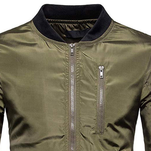 Chaqueta Bomber Personalizada de Invierno para Hombre con Cuello Alto y Logotipo Frontal, Tejido Transpirable, Venta al por Mayor - Product Image 5
