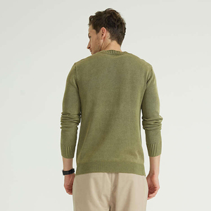 2026 Customized Round Neck And Long Sleeves Knitted <b>Thick</b> Wholesale Winter Clothes For Men Sweater - Product Image 4