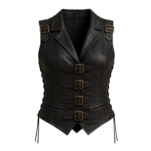 Nuevo Chaleco de Cuero para Motociclistas, Chaleco de Moda para Motociclismo, Chaleco de Cuero Duradero y Cómodo para Mujer - Product Image 5