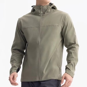 Veste de sport à capuche pour homme, veste d'entraînement, veste de course, veste zippée pour activités sportives en plein air - Product Image 5