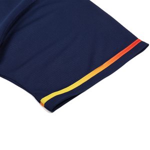 Camiseta de béisbol holgada de felpa francesa de color personalizado, estilo oversized, para primavera y otoño. - Product Image 4