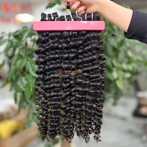 High Quality 100% Raw <b>Hair</b> Bundles Deep Wavy <b>Hair</b> Style Remy Machine Double Weft Human <b>Hair</b> Bundles Direct Wholesale Vendor - Product Image 6