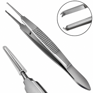 Pinces à suture Castroviejo 0,6 mm 1x2 dents 4 pouces, pince à ligature, instruments chirurgicaux personnalisés pour la peau, certifiés CE, usage hospitalier - Product Image 5