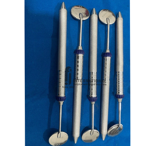 Espejo Dental de Acero Inoxidable de Venta Caliente, Mango Ergonómico Plateado con Certificación CE, 3 Posiciones de Mandíbula, Uso Manual Profesional - Product Image 1
